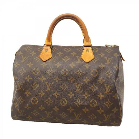 LOUIS VUITTON Handbags - Louis Vuitton Monogram Speedy 30 Handbag M41108 Brown Women's